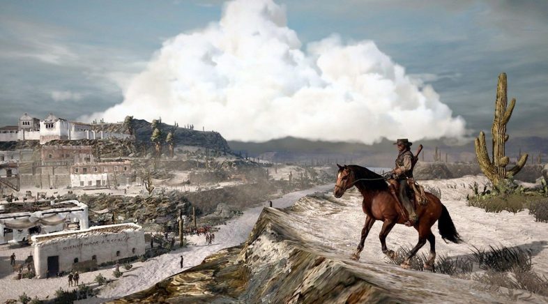 Red Dead Redemption 2 cabalga cara o Olimpo