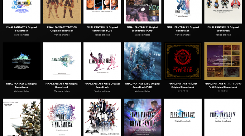 Square Enix sube 61 bandas sonoras de Final Fantasy a Spotify