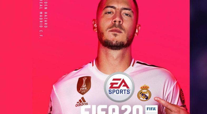 Eden Hazard, protagonista da portada do FIFA 20