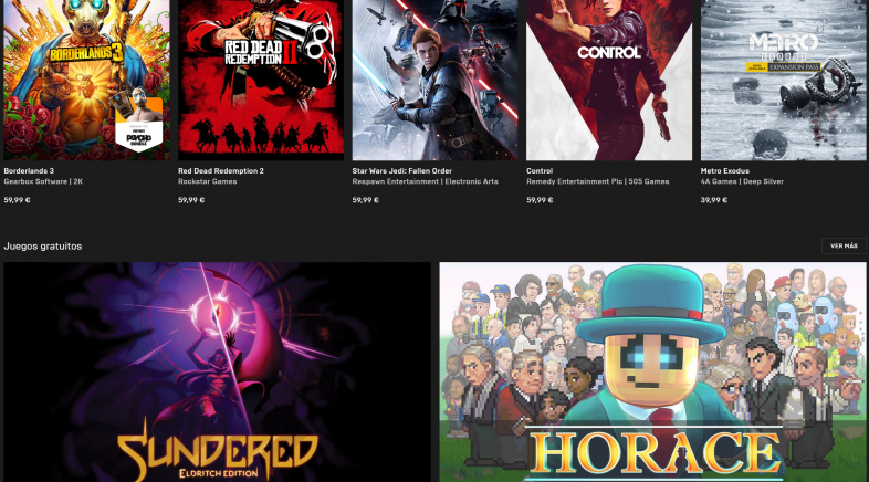 Epic Games Store xa conta coa opción de ver críticas dos xogos