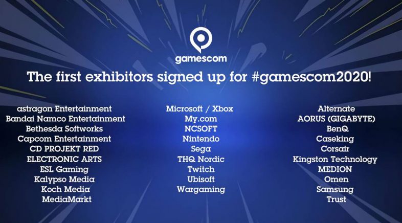 Microsoft, Nintendo, Ubisoft e EA estarán na Gamescom 2020
