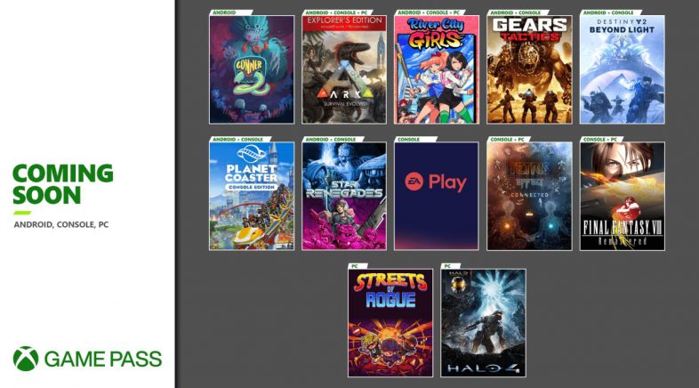 Xbox Games Pass amplía catálogo con FF VIII, Gears Tactics e outras obras