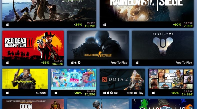 Steam publica la lista de los juegos más vendidos y jugados de 2020