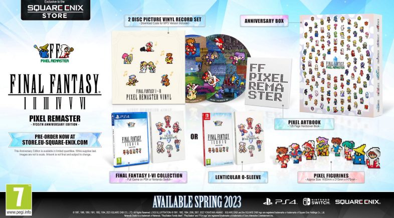 Os Final Fantasy Pixel Remaster aterrarán en PS4 e Switch a vindeira primavera